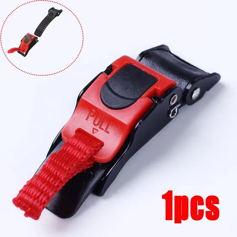 Quick Release Buckle Motorcycle Helmet - オートバイのヘルメット用のクイックリリースバックル,スピードクリップ,チンストラップ,黒と赤,ロックソケット,10セクションバックル,1個