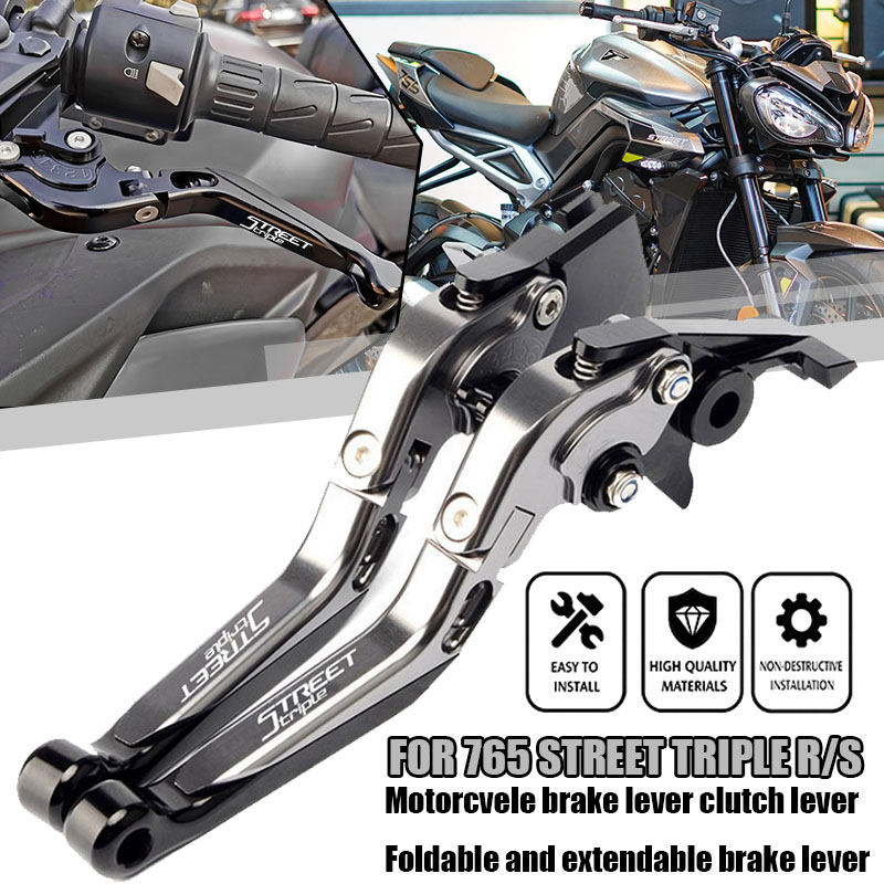 Cnc Aluminum Adjustable Brake Clutch Levers - 765 ストリートトリプル R/S (RS バージョンではない) CNC