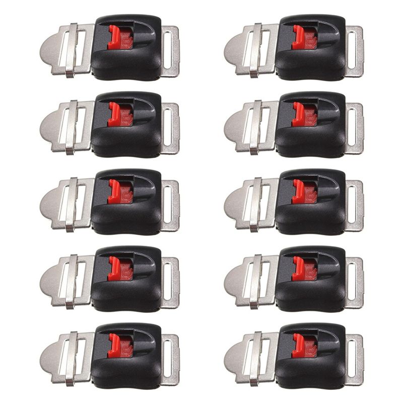 Quick Release Buckle Motorcycle Helmet - 強力な 10 個のユニバーサルオートバイヘルメットクリップストラップクイックリリースディスコネクトバックル