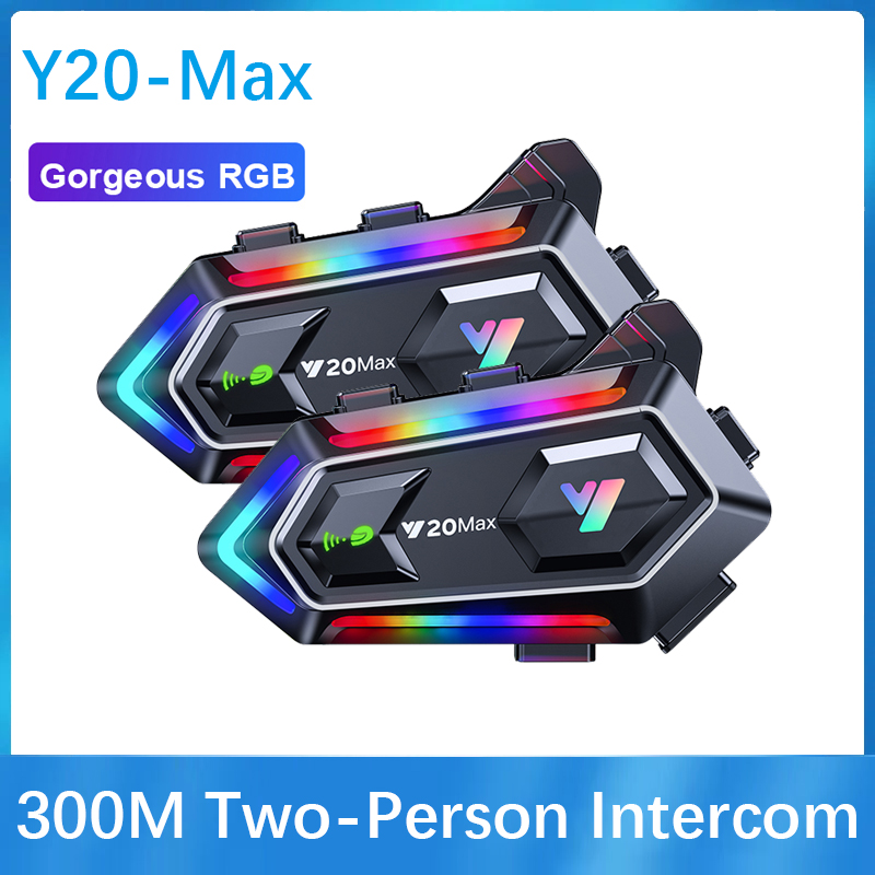 Motorcycle Helmets - Y20 MAX オートバイヘルメット Bluetooth ヘッドセット インターコム