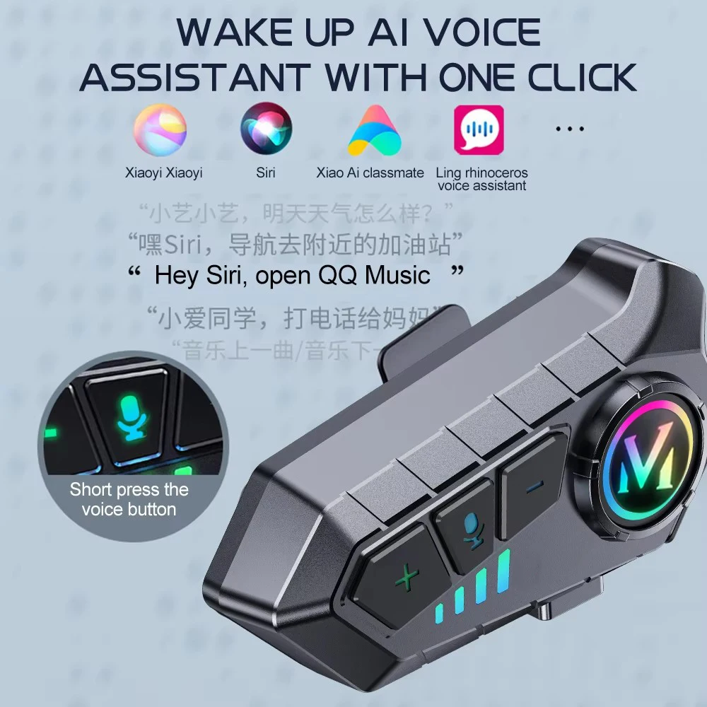 1/2x オートバイインターホンヘルメットヘッドセット 30 - Universal Motorcycle Helmet Intercom Headset のレビューと価格