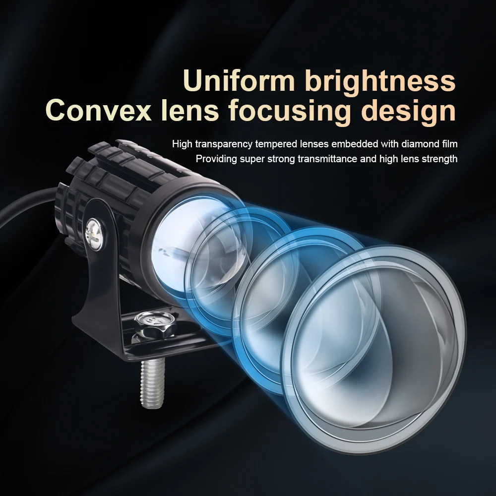 ユニバーサルモーターサイクルヘッドライト,ミニ運転,トレーラ - Universal Motorcycle Led Headlight Projector のレビューと価格