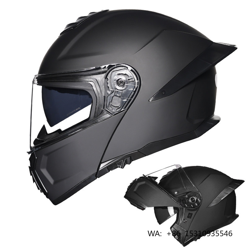 DOT承認済みデュアルバイザーバイクレーシングヘルメットAB - Modular Flip Up Motorcycle Helmet Dot Approved のレビューと価格