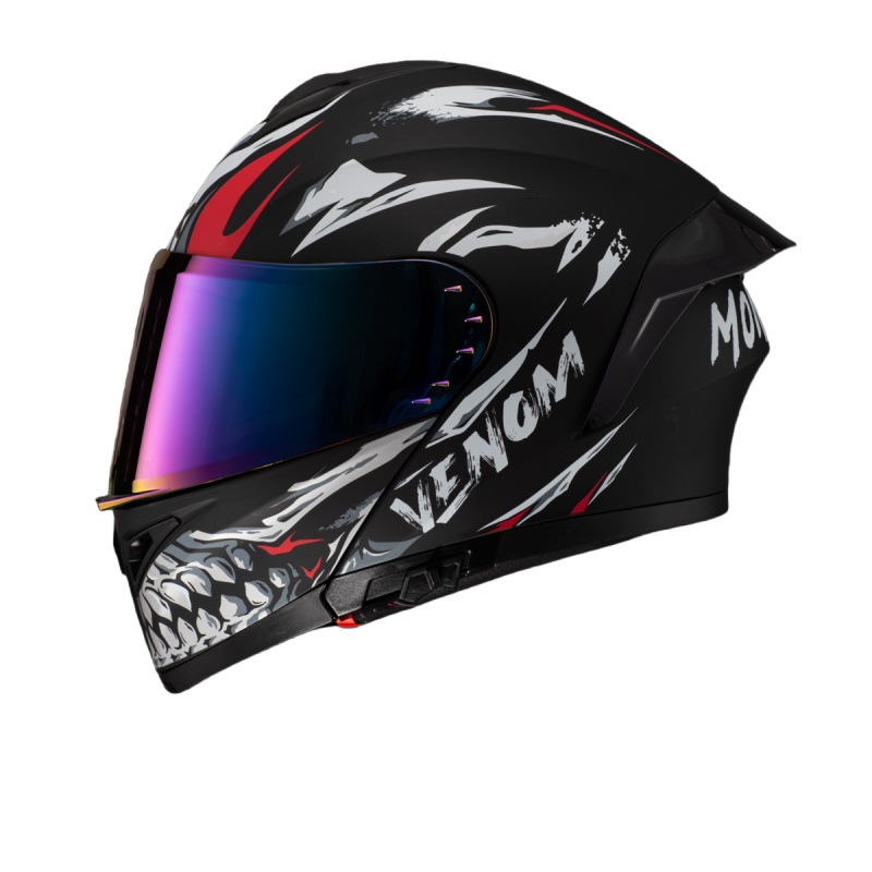 DOT承認済みデュアルバイザーバイクレーシングヘルメットAB - Modular Flip Up Motorcycle Helmet Dot Approved のレビューと価格
