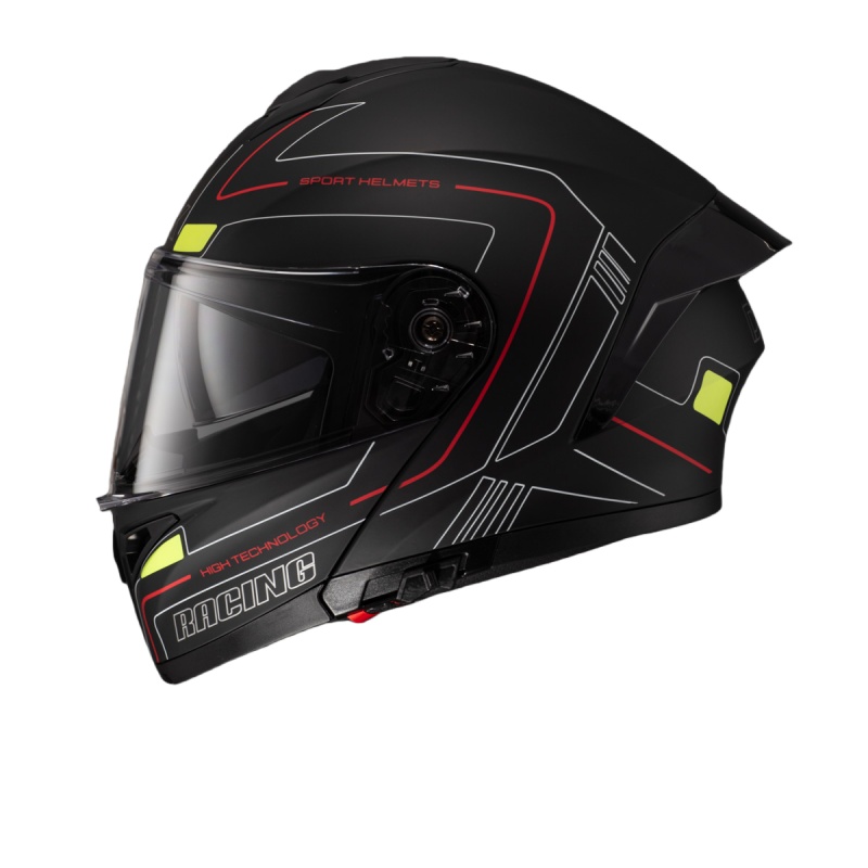 DOT承認済みデュアルバイザーバイクレーシングヘルメットAB - Modular Flip Up Motorcycle Helmet Dot Approved のレビューと価格