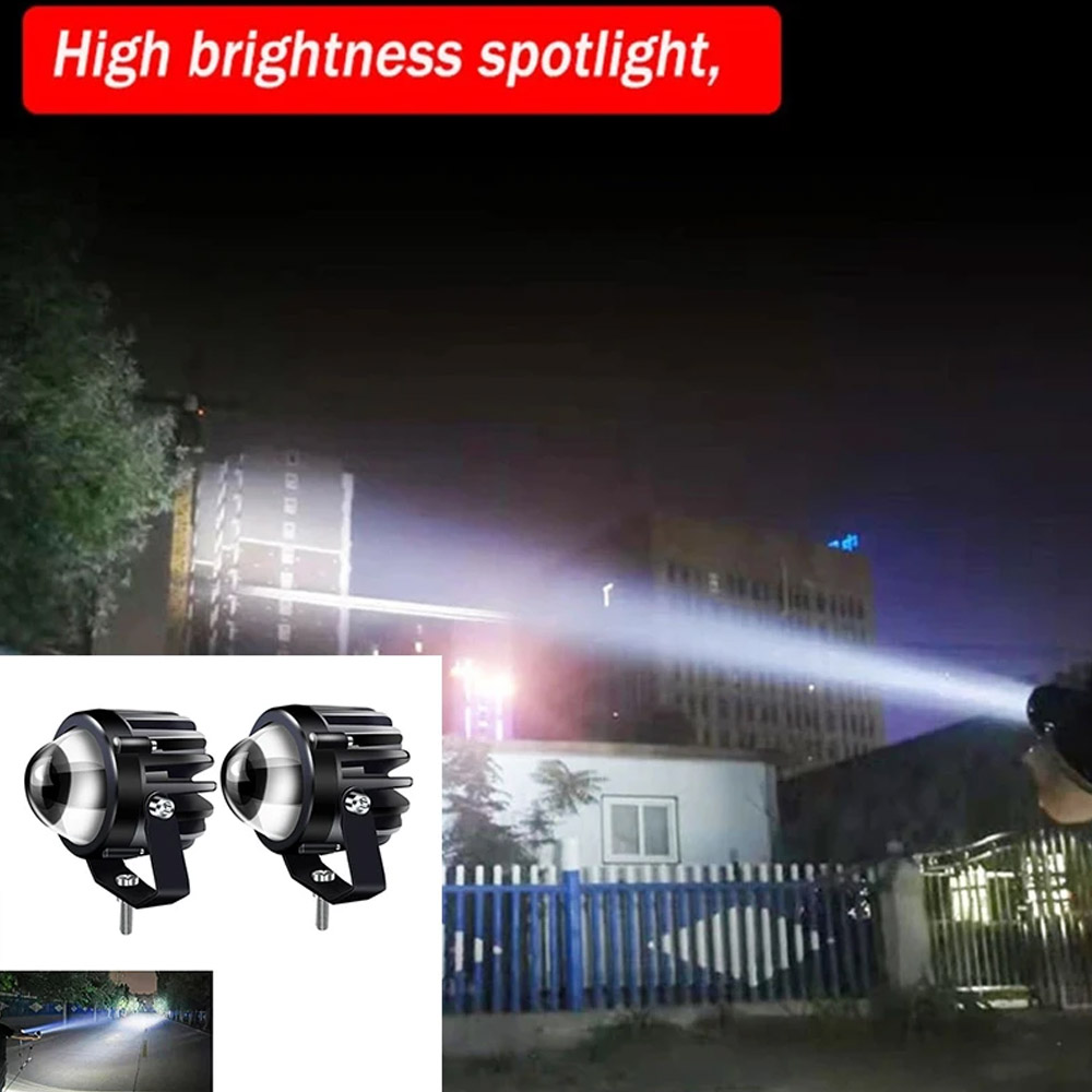 オートバイ用レーザープロジェクター,フォグライト,サイドパワ - Universal Motorcycle Led Headlight Projector のレビューと価格
