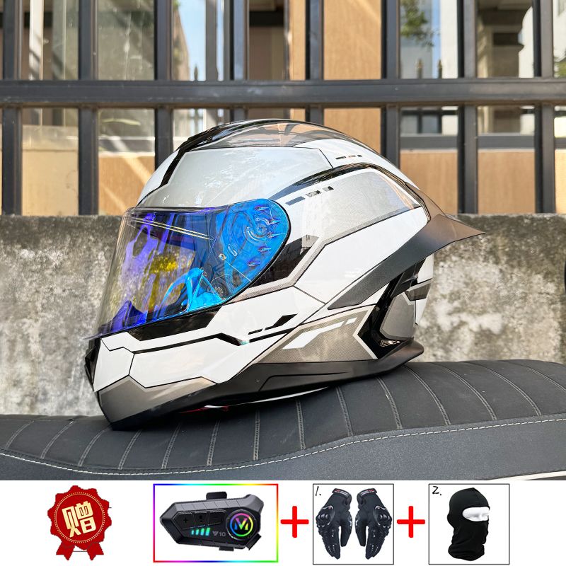 ORZ オートバイ Bluetooth ヘルメット四季用バイ - Full Face Motorcycle Helmet With Bluetooth のレビューと価格