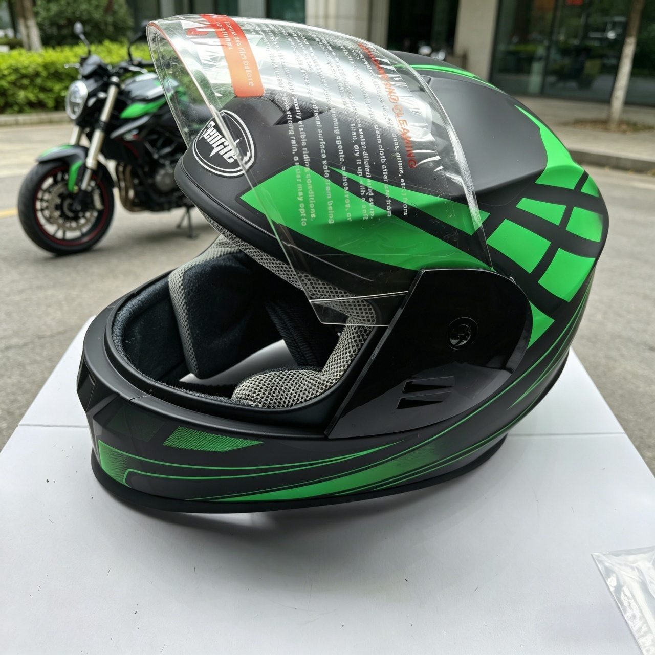 メンズ フルフェイス オートバイ ヘルメット デュアル バイ - Dual Visor Motorcycle Racing Helmet のレビューと価格