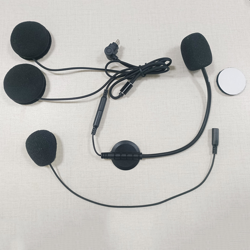 Type-Cイヤホンスピーカーアクセサリー デュアルマイク  - Universal Motorcycle Helmet Intercom Headset のレビューと価格