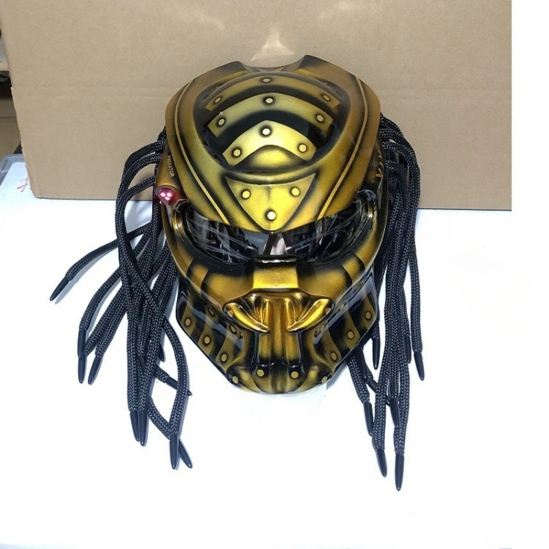 HOT Racing プレデター カーボンファイバー フルフ - Custom Predator Motorcycle Helmet のレビューと価格