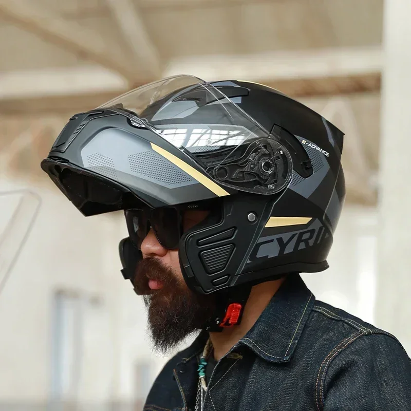 モジュラーフリップアップフルフェイスヘルメット 大人用 男女 - Modular Flip Up Motorcycle Helmet Dot Approved のレビューと価格
