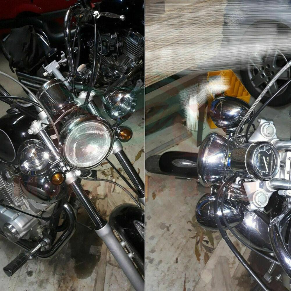 クロームユニバーサルオートバイフォグランプヘッドライトランプ - Universal Motorcycle Led Headlight Projector のレビューと価格