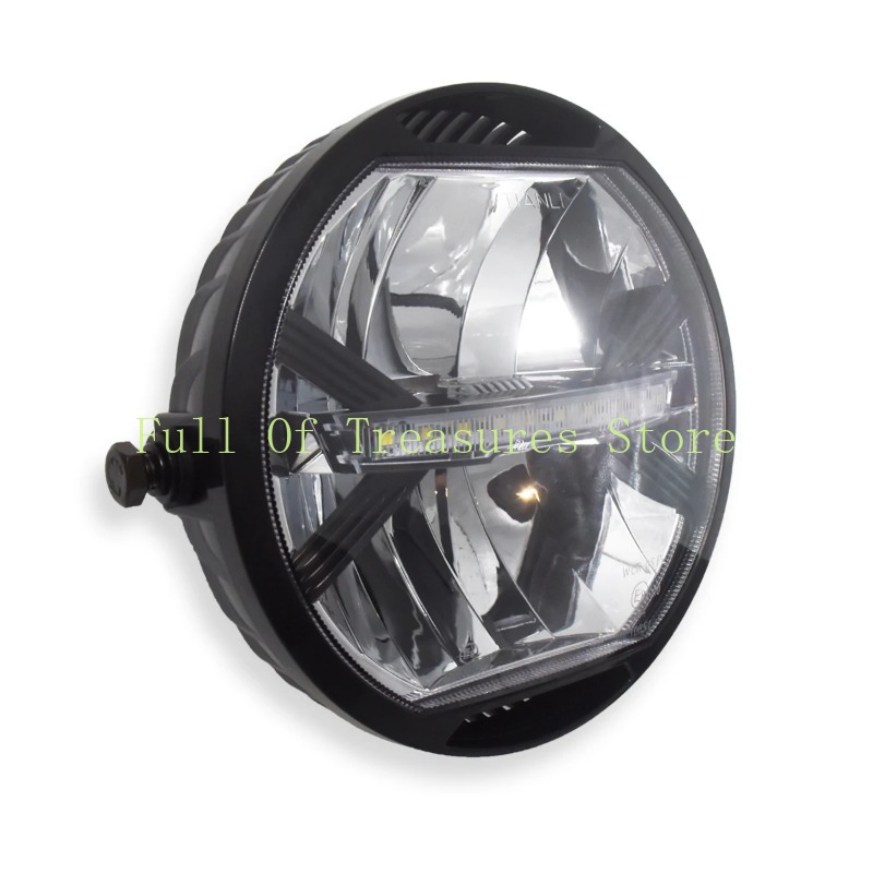 CE認証取得済みE8スタンプ付き汎用バイク用モダンレトロスタ - Universal Motorcycle Led Headlight Projector のレビューと価格