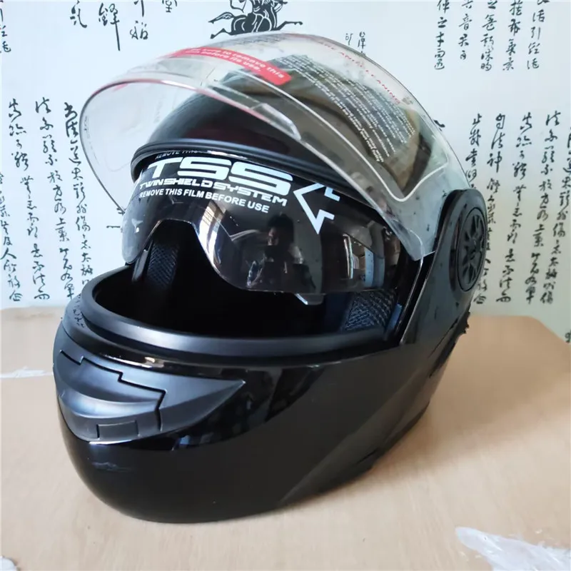 フリップアップ式バイク用モジュラーヘルメット、インナーサンバ - Motorcycle Helmet Inner Sun Visor Lens のレビューと価格