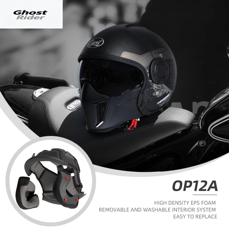 OP12A モジュラーバイクヘルメット、デュアルバイザー付き - Quick Release Buckle Motorcycle Helmet のレビューと価格