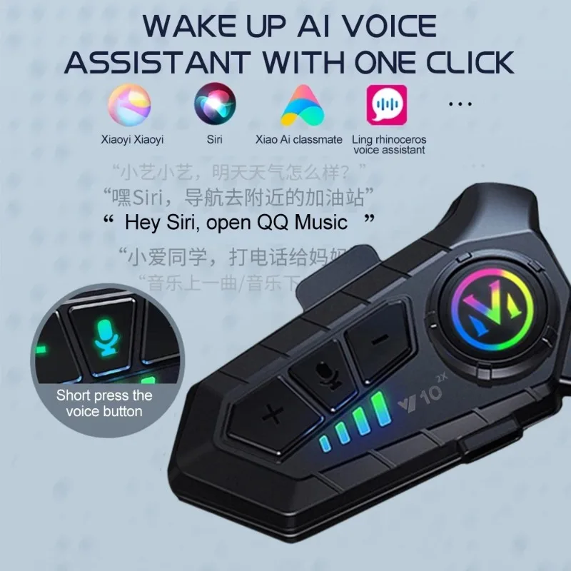 オートバイ用Bluetooth付きワイヤレスインターホン,オ - Universal Motorcycle Helmet Intercom Headset のレビューと価格