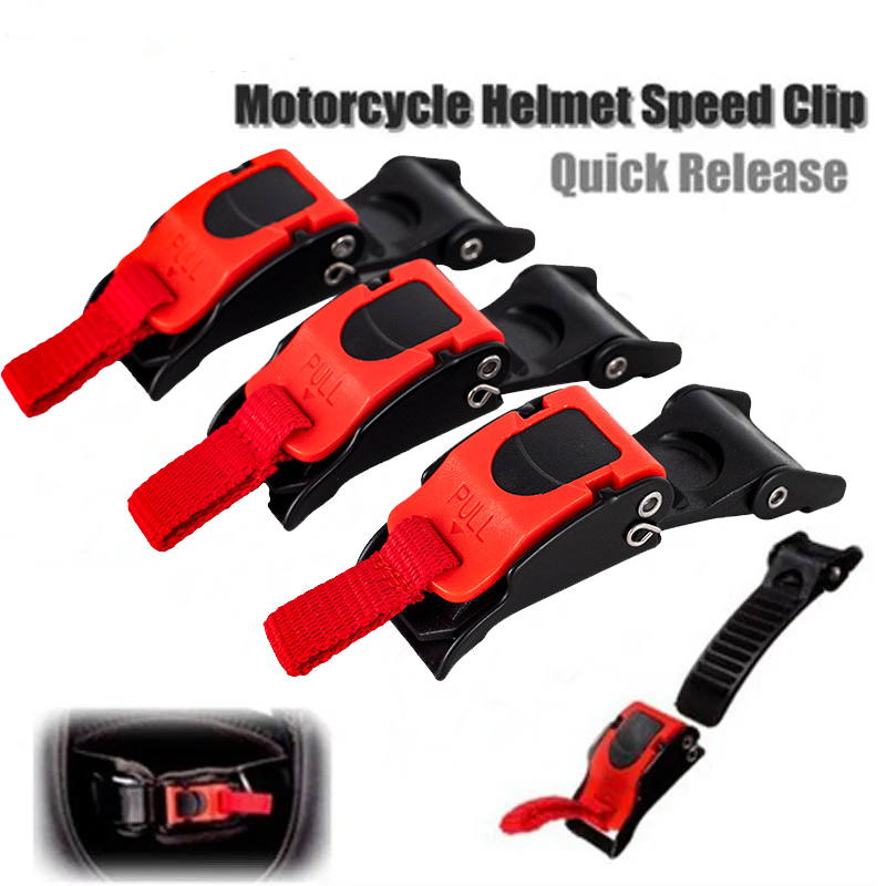 6 個オートバイヘルメットバックルスピードクリップあごストラ - Quick Release Buckle Motorcycle Helmet のレビューと価格