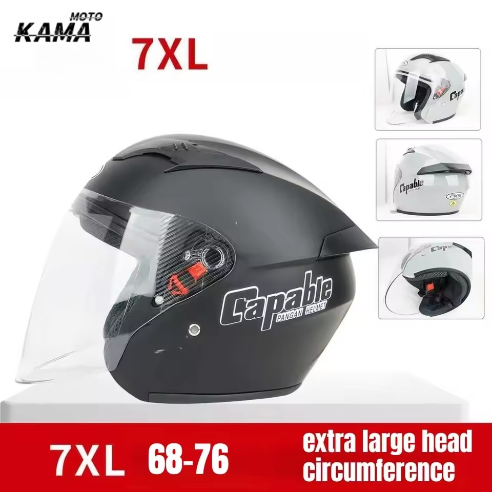 大型オートバイヘルメットメンズ特大76センチデュアルバイザー - Dual Visor Motorcycle Racing Helmet のレビューと価格