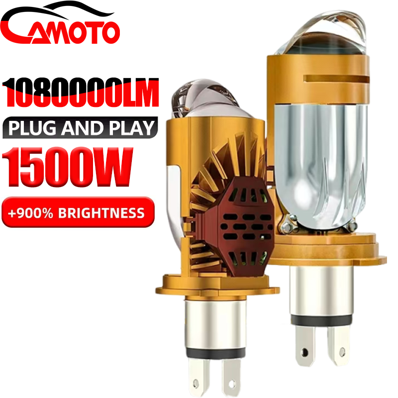 CAMOTO Bi LED レンズプロジェクター H4 ミニ - Universal Motorcycle Led Headlight Projector のレビューと価格