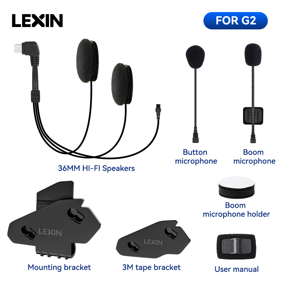 オートバイのヘルメット用のインターホンとクリップ付きのアクセ - Universal Motorcycle Helmet Intercom Headset のレビューと価格