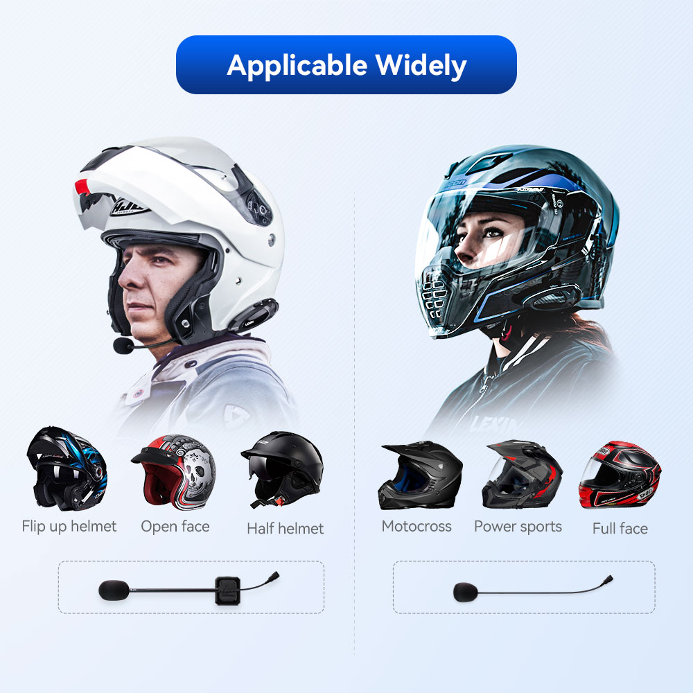 オートバイのヘルメット用のインターホンとクリップ付きのアクセ - Universal Motorcycle Helmet Intercom Headset のレビューと価格