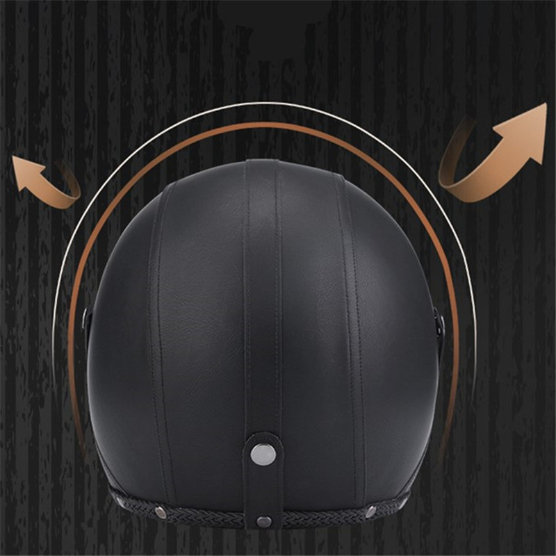 男性と女性のためのオープンフェイスのレトロなオートバイのヘル - Vintage Open Face Retro Helmet のレビューと価格
