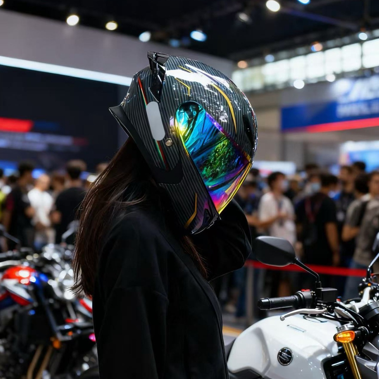 認証済みモジュラーフリップアップオートバイヘルメット、デュア - Dual Visor Motorcycle Racing Helmet のレビューと価格