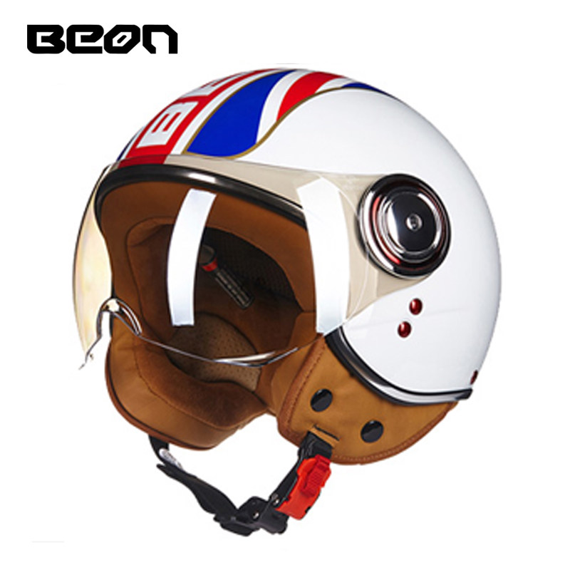 BEON 110B オープンフェイス オートバイ ヘルメット - Vintage Open Face Retro Helmet のレビューと価格