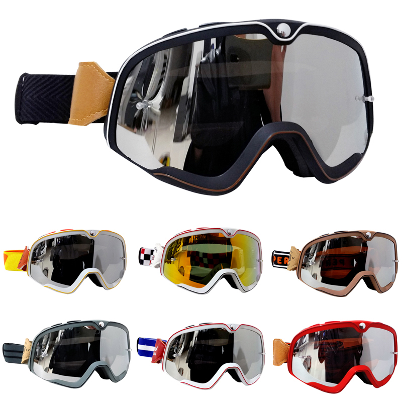 レトロモトクロスゴーグル MX オフロードダートバイクオート - Off Road Motocross Helmet Goggles Set のレビューと価格