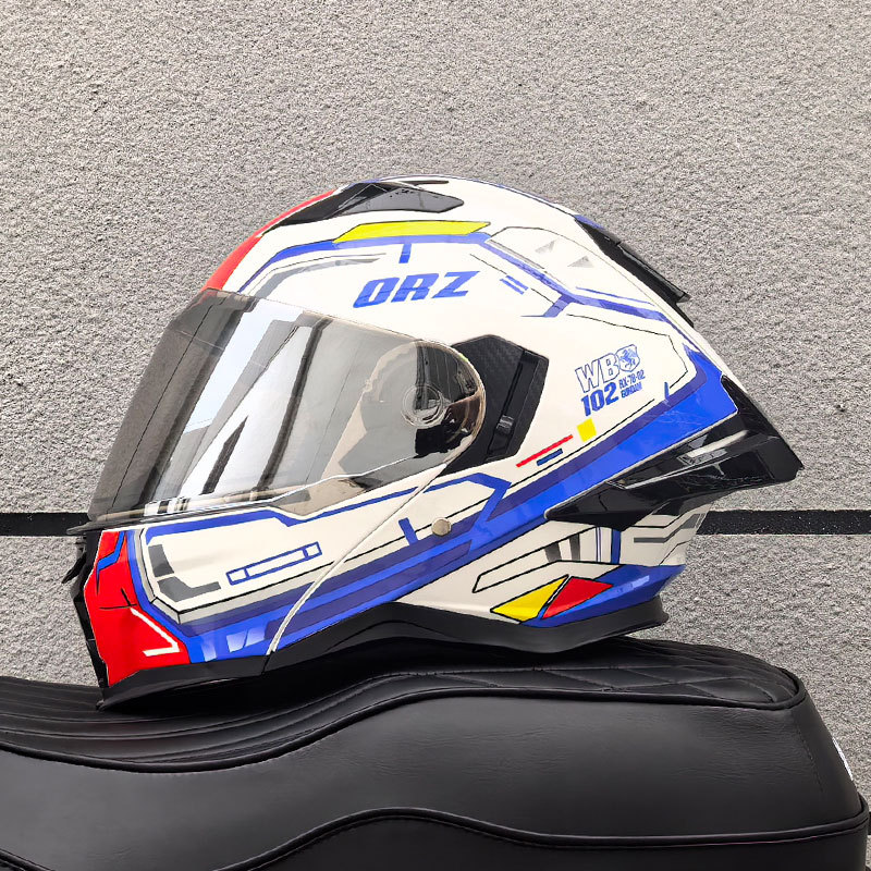 ユニセックス大人用モジュラーフリップアップフルフェイスバイク - Modular Flip Up Motorcycle Helmet Dot Approved のレビューと価格