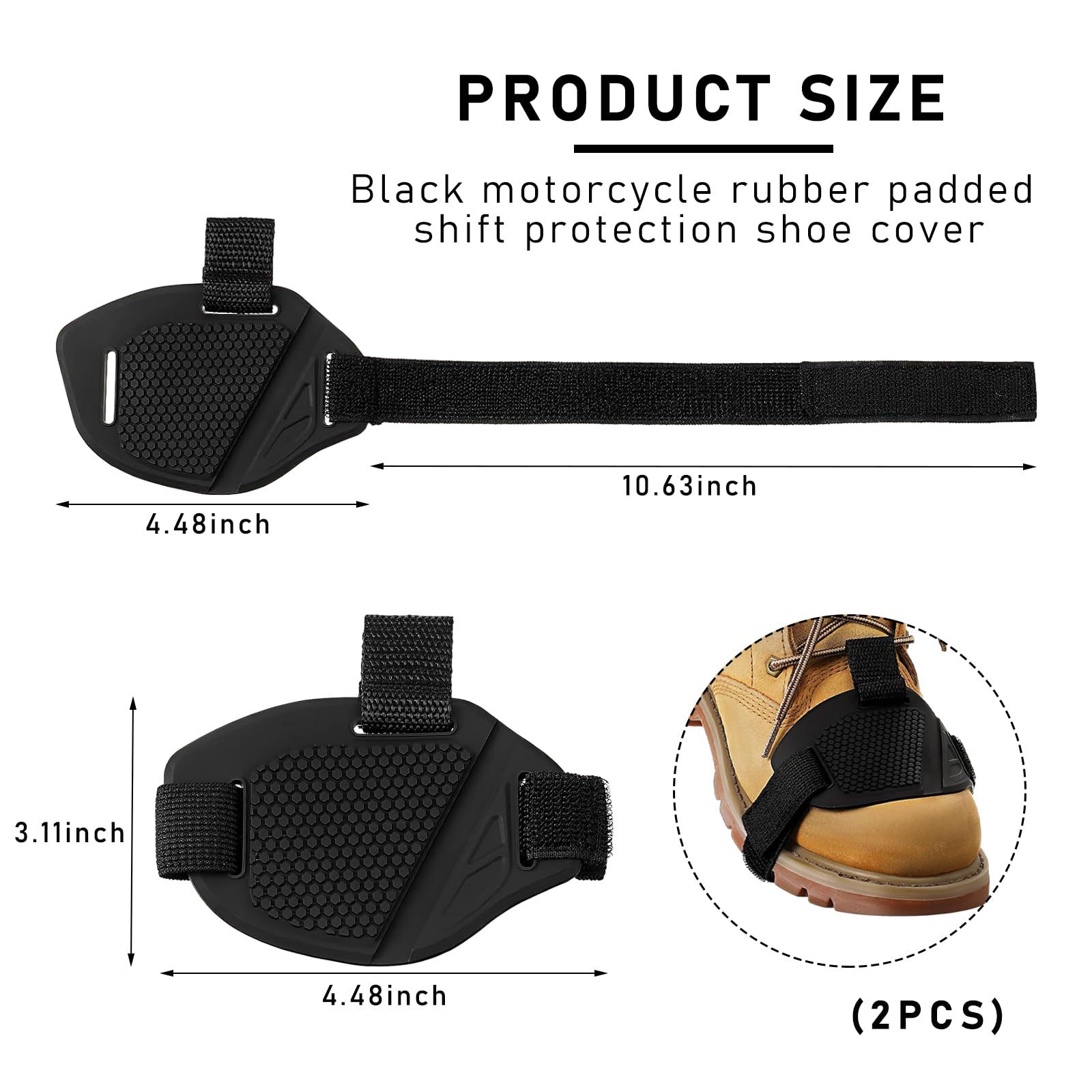 ハニカム滑り止めギアシフトシューパッド、オートバイシフトレバ - Riding Gear のレビューと価格